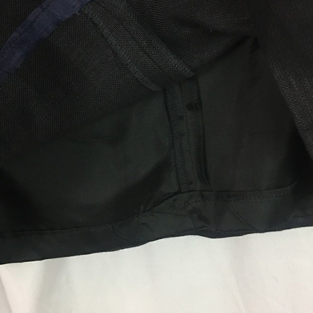 Jennifer Moore black Linen mini skirt 8 - Picture 8 of 9